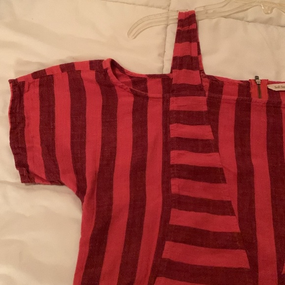 Soft Surroundings Linen Blend! Fun details like POCKETS and Exposed Zipper! - Picture 4 of 9